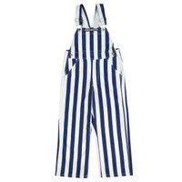 youth bib overalls, navy white